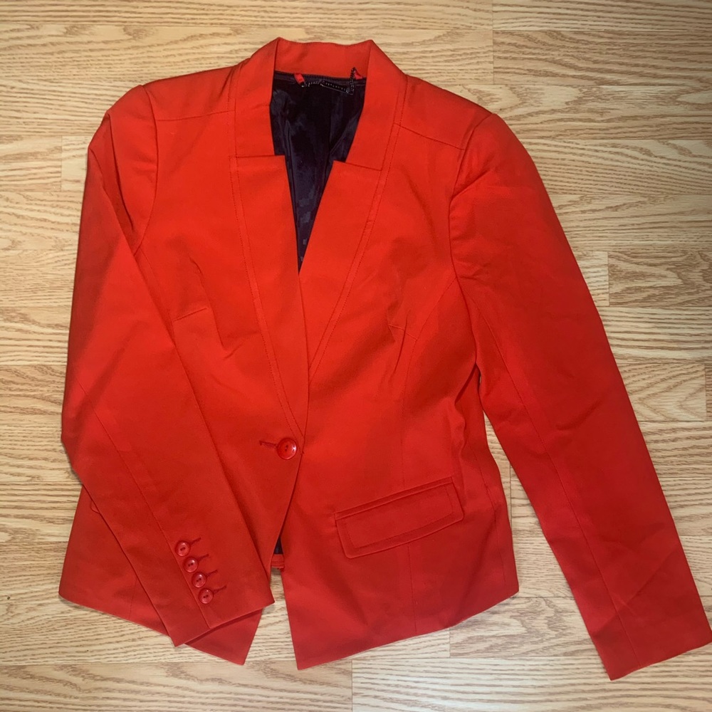 Like New Trina Turk Red Blazer